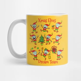 Xmas elves dream team ready to help Santa Mug